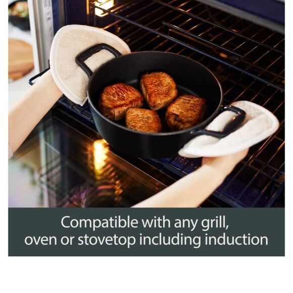 All-Clad Cast Iron 11 Grill & Acacia Wood Trivet